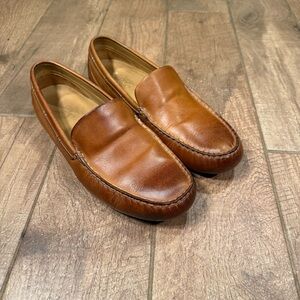 Sperry Gold Cup Harpswell Tan Leather Driver Loafers Mens 11.5 Medium.  STS14709